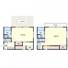 南房総市白浜町根本の物件詳細｜根本マリンキャンプを一望する貸別荘【房総不動産ネットワーク】【間取り図6】