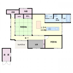 館山市宮城の物件詳細｜緑の環境に佇む超リノベ済民家【房総不動産ネットワーク】【間取り図9】