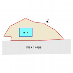 館山市大井の物件詳細｜ロードサイドの133坪【房総不動産ネットワーク】【間取り図2】