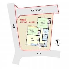 南房総市千倉町瀬戸の物件詳細｜閑静な環境に建つ小さめの平家【房総不動産ネットワーク】【間取り図8】