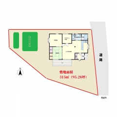 館山市神余の物件詳細｜緑に囲まれたプライベート空間　人気の平家　間取りは２ＳＬＤＫ【房総不動産ネットワーク】【間取り図10】