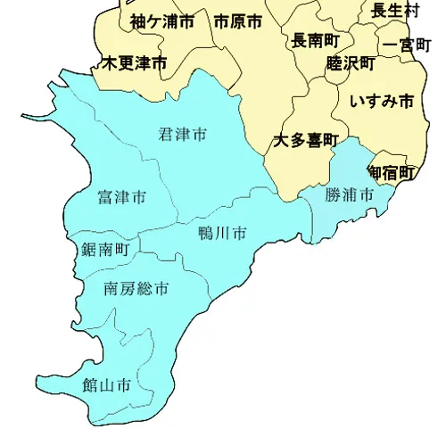 南房総の地図